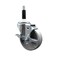 Service Caster 4'' Semi Steel Swivel 7/8'' Expanding Stem Caster with Brake SCC-EX20S415-SSR-TLB-78 - alternate 1